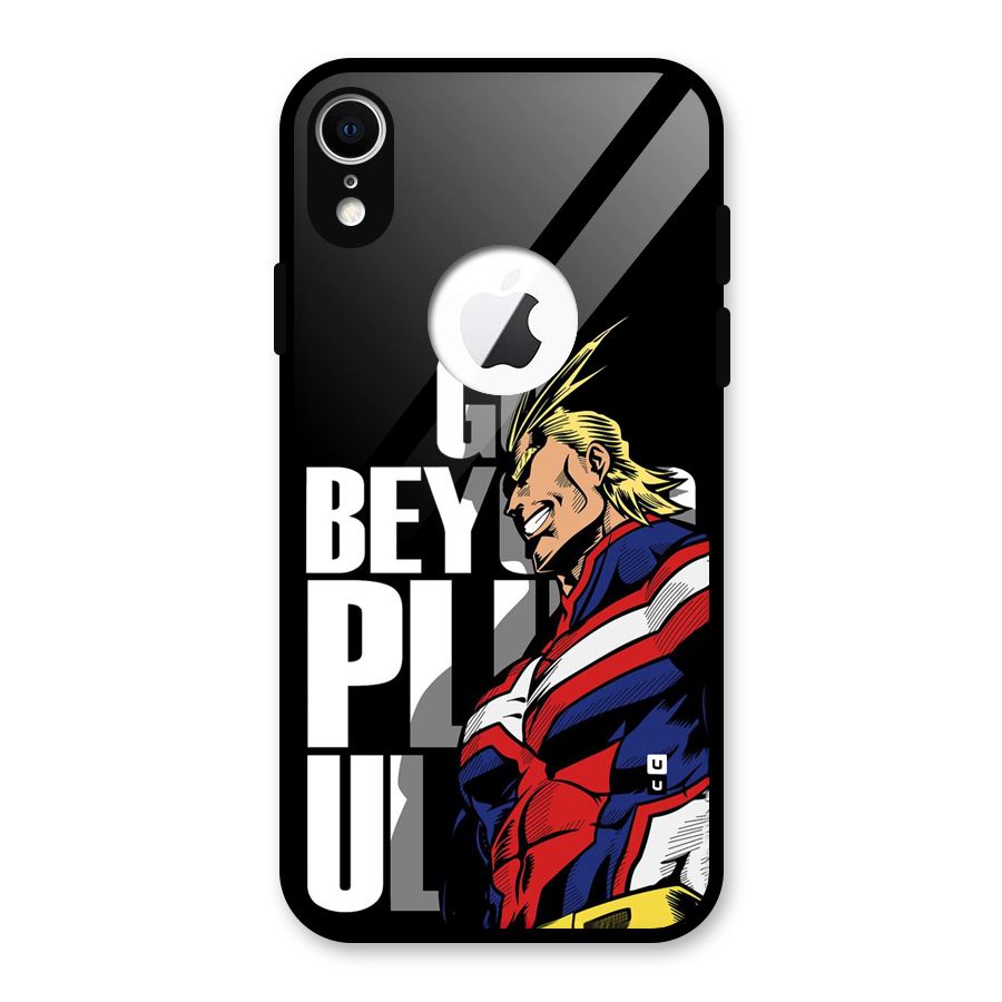 Go Beyond Glass Back Case for iPhone XR Logo Cut