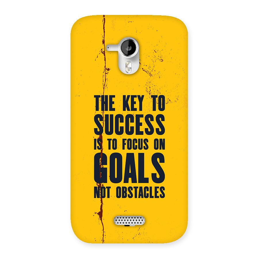 Goals Not Obstacles Back Case for Canvas HD A116