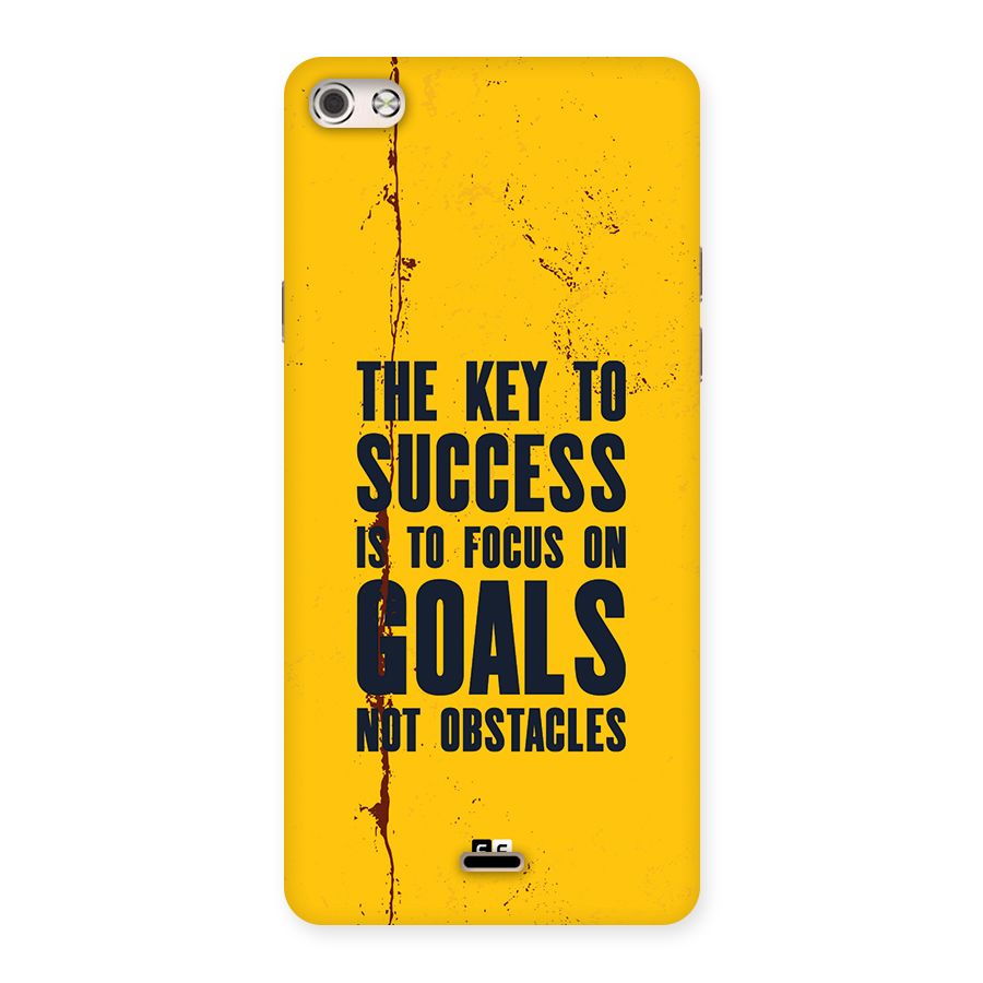 Goals Not Obstacles Back Case for Canvas Silver 5