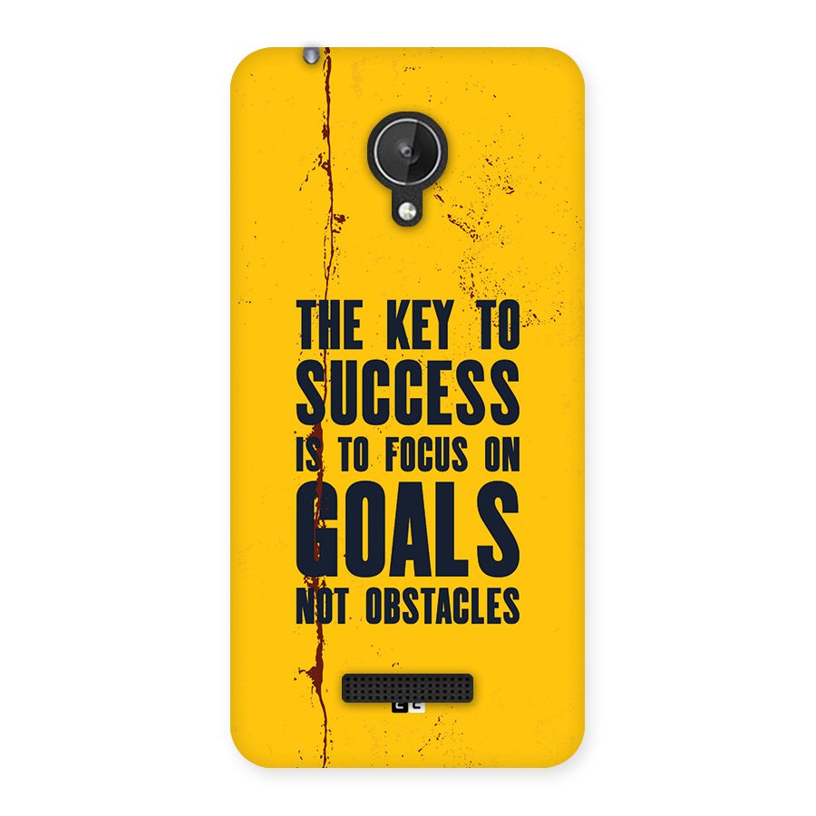 Goals Not Obstacles Back Case for Canvas Spark Q380