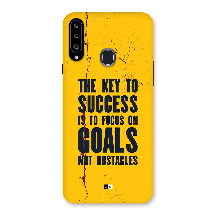 Goals Not Obstacles Back Case for Galaxy A20s