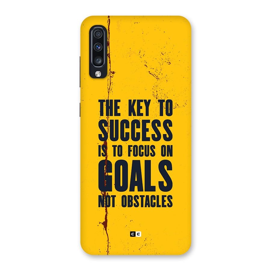 Goals Not Obstacles Back Case for Galaxy A70s