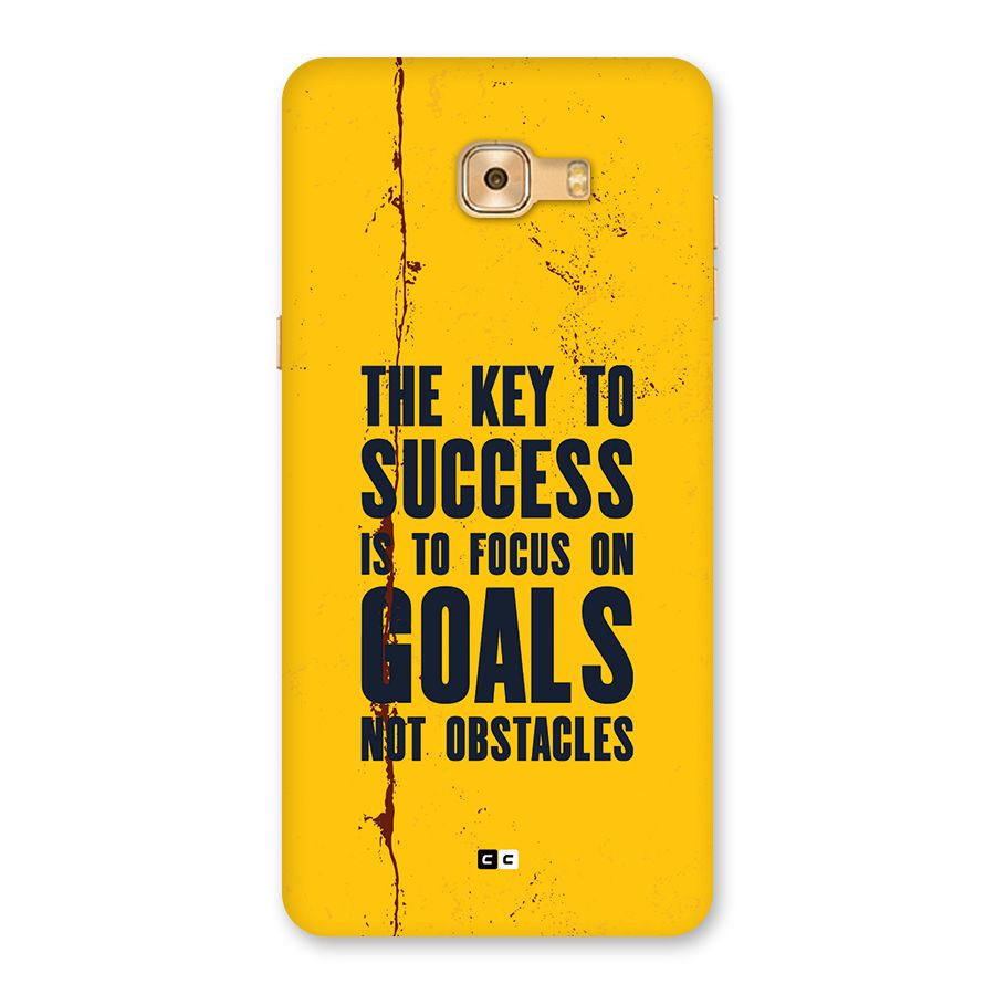 Goals Not Obstacles Back Case for Galaxy C9 Pro