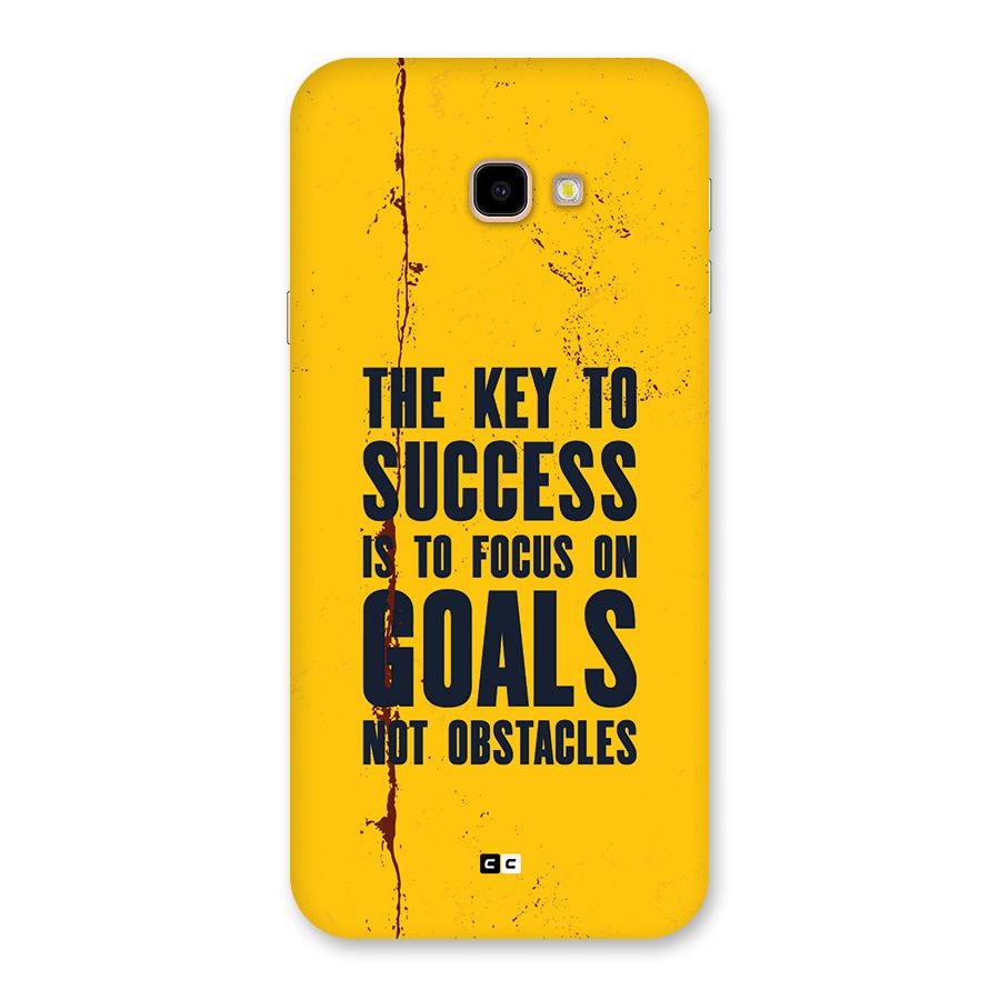 Goals Not Obstacles Back Case for Galaxy J4 Plus