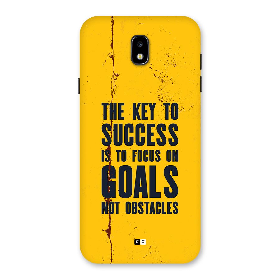 Goals Not Obstacles Back Case for Galaxy J7 Pro