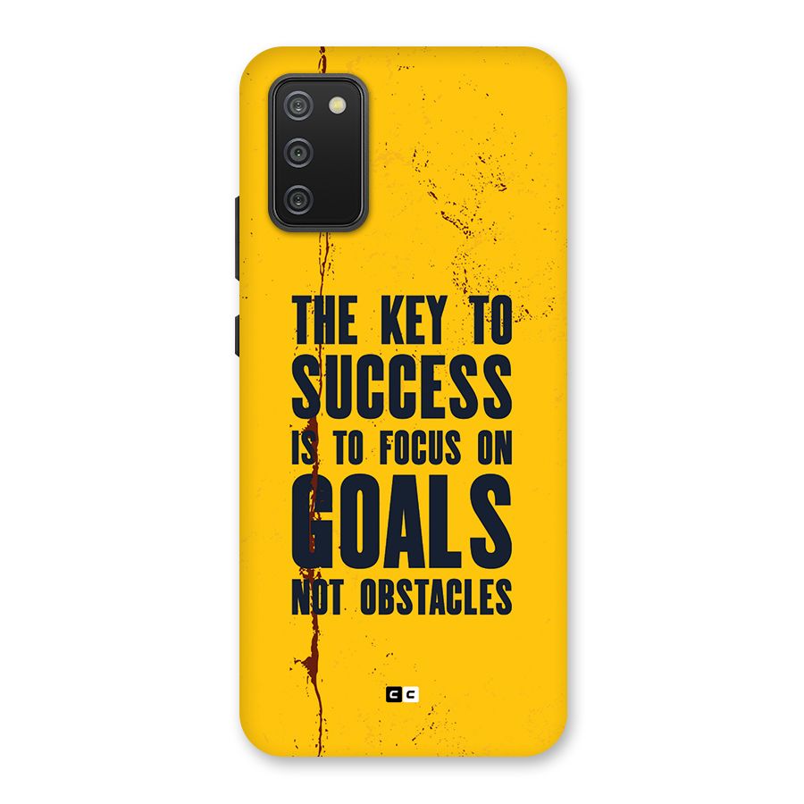 Goals Not Obstacles Back Case for Galaxy M02s