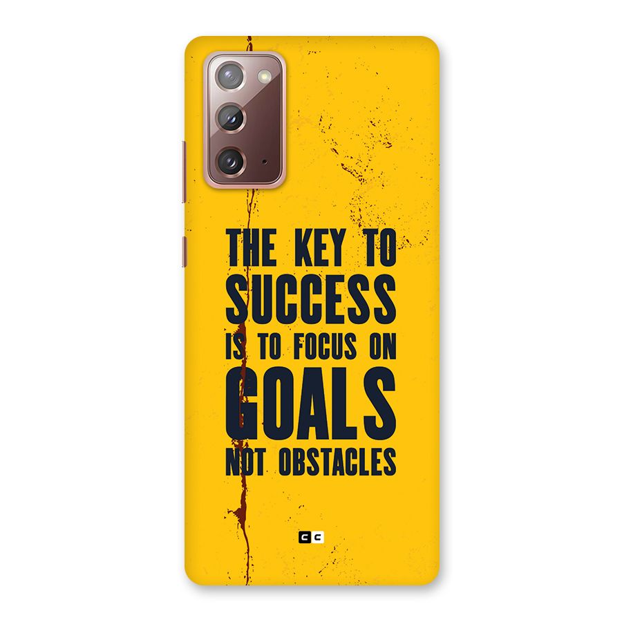 Goals Not Obstacles Back Case for Galaxy Note 20