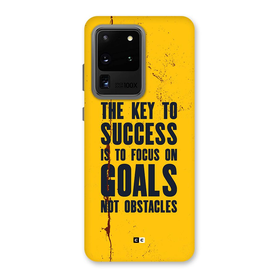 Goals Not Obstacles Back Case for Galaxy S20 Ultra
