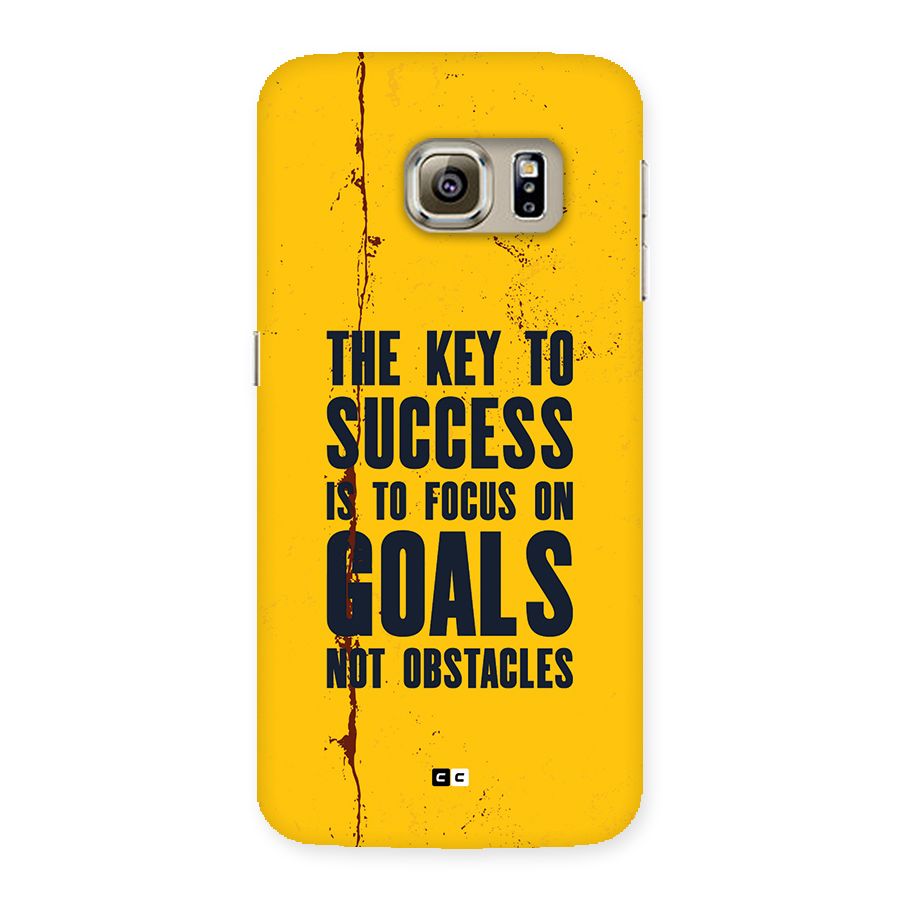 Goals Not Obstacles Back Case for Galaxy S6 Edge Plus