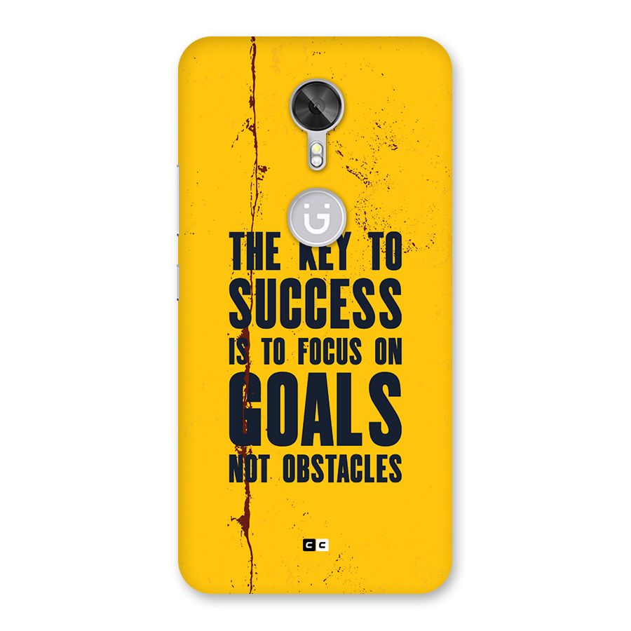 Goals Not Obstacles Back Case for Gionee A1