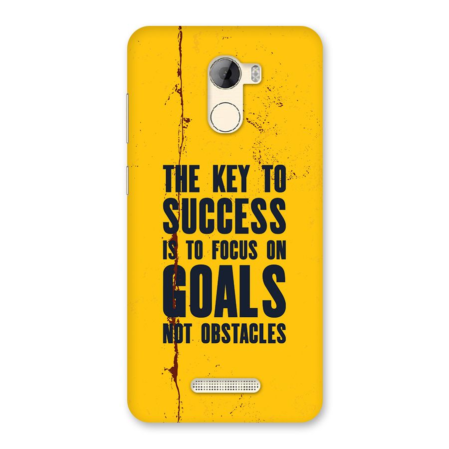 Goals Not Obstacles Back Case for Gionee A1 LIte