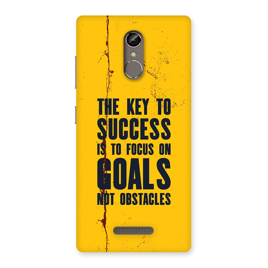 Goals Not Obstacles Back Case for Gionee S6s