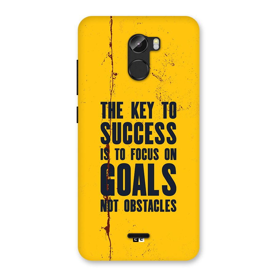 Goals Not Obstacles Back Case for Gionee X1
