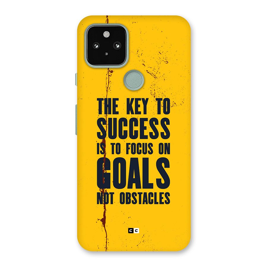 Goals Not Obstacles Back Case for Google Pixel 5