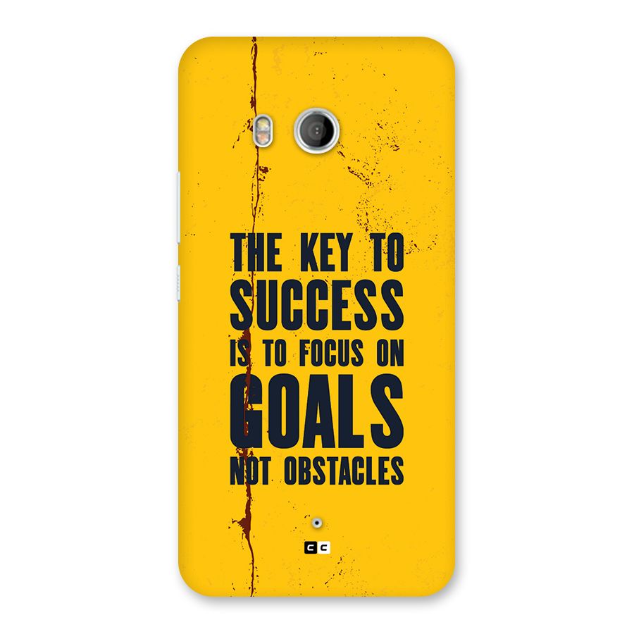 Goals Not Obstacles Back Case for HTC U11
