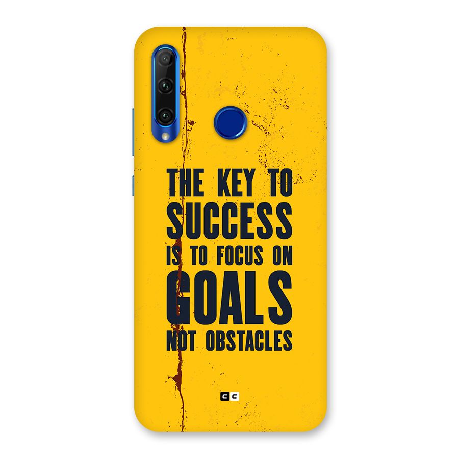 Goals Not Obstacles Back Case for Honor 20i