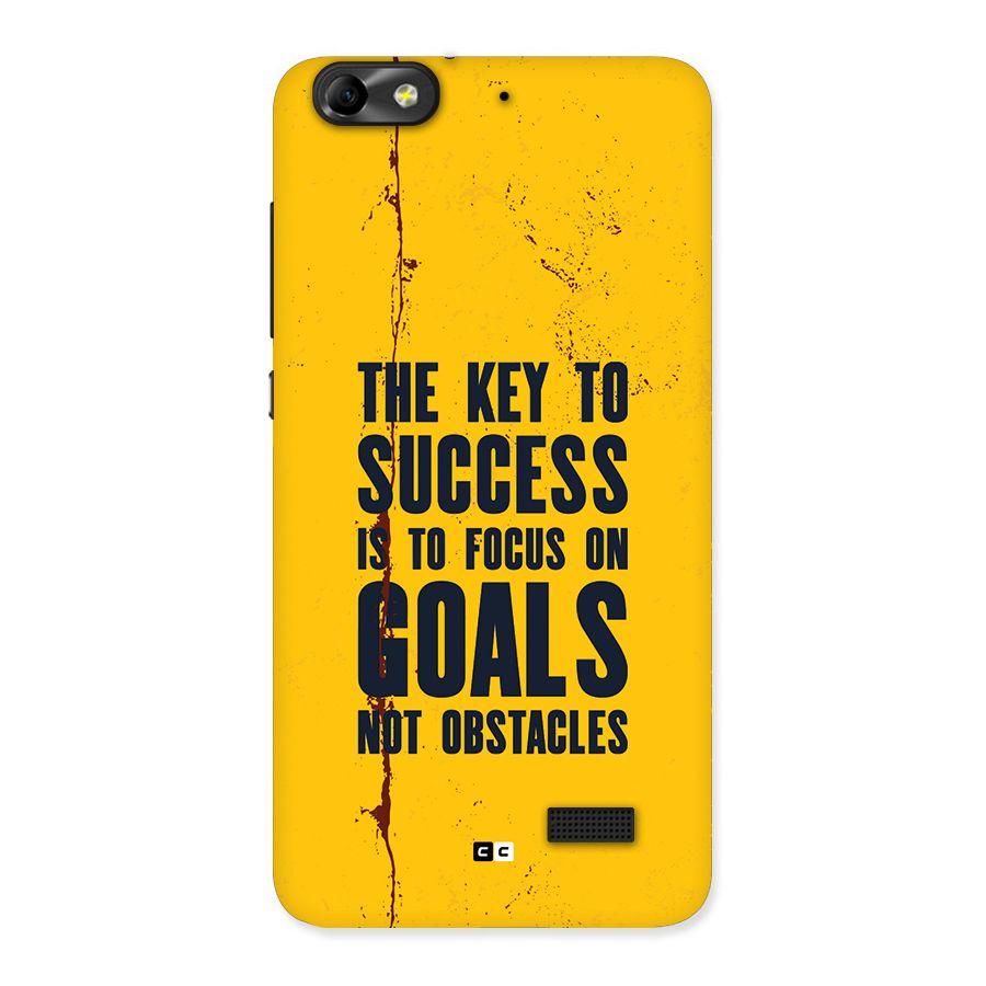 Goals Not Obstacles Back Case for Honor 4C