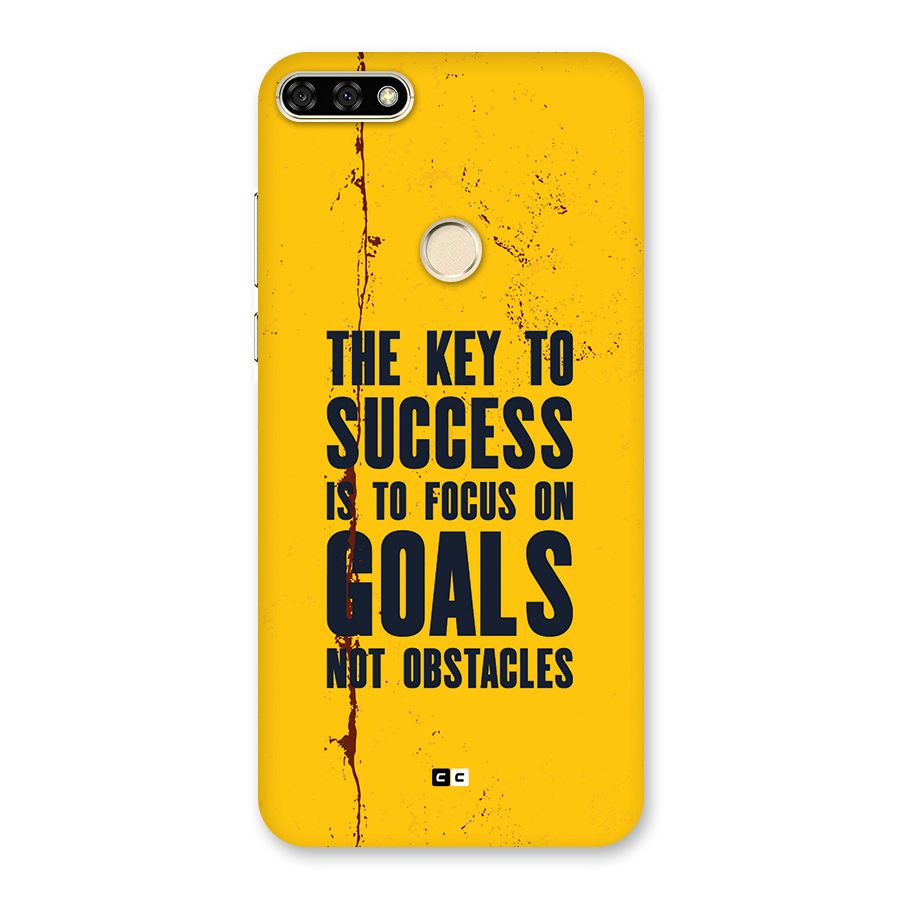 Goals Not Obstacles Back Case for Honor 7A