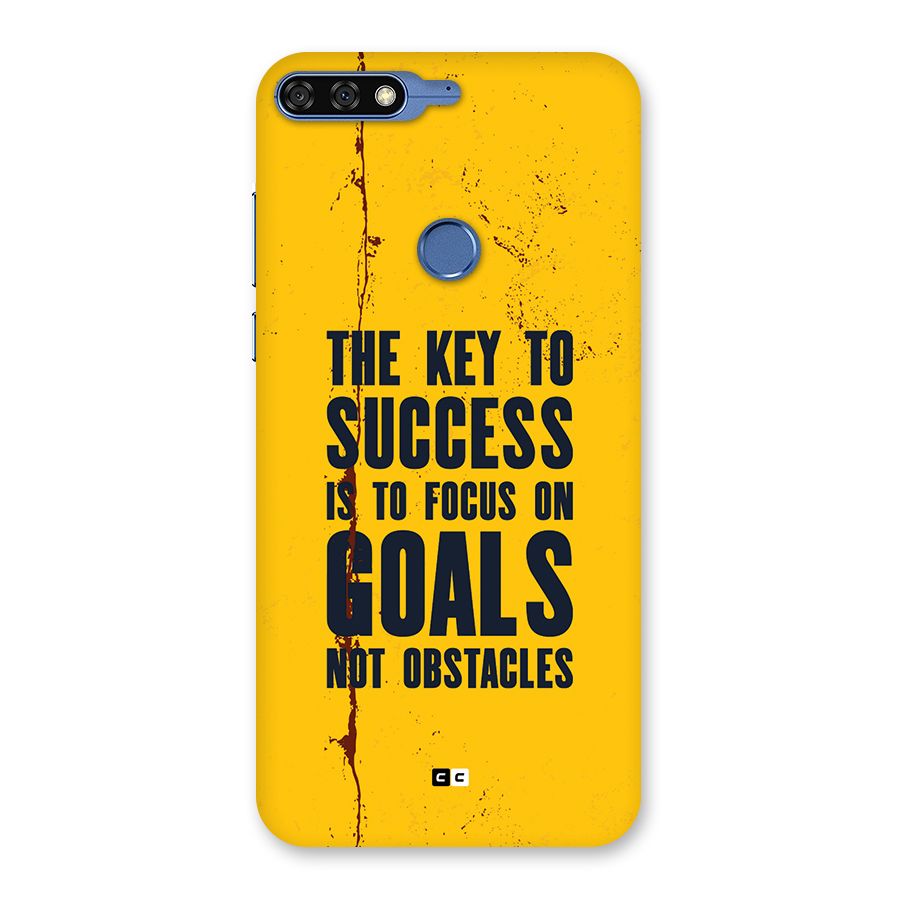 Goals Not Obstacles Back Case for Honor 7C