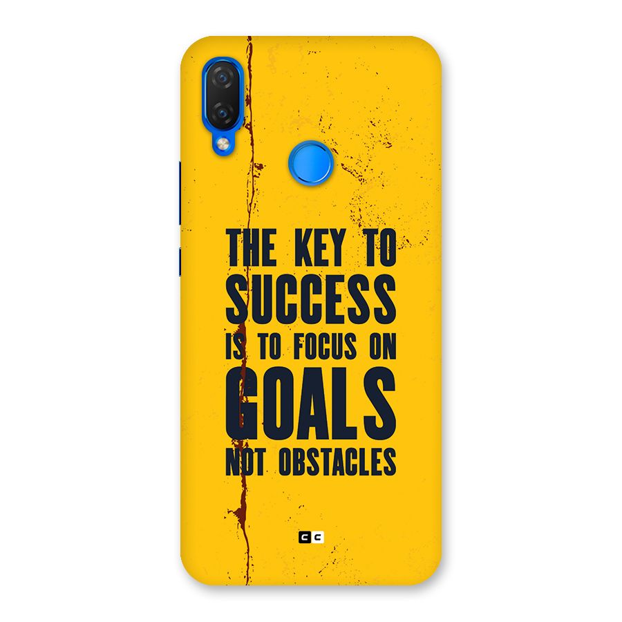 Goals Not Obstacles Back Case for Huawei P Smart Plus