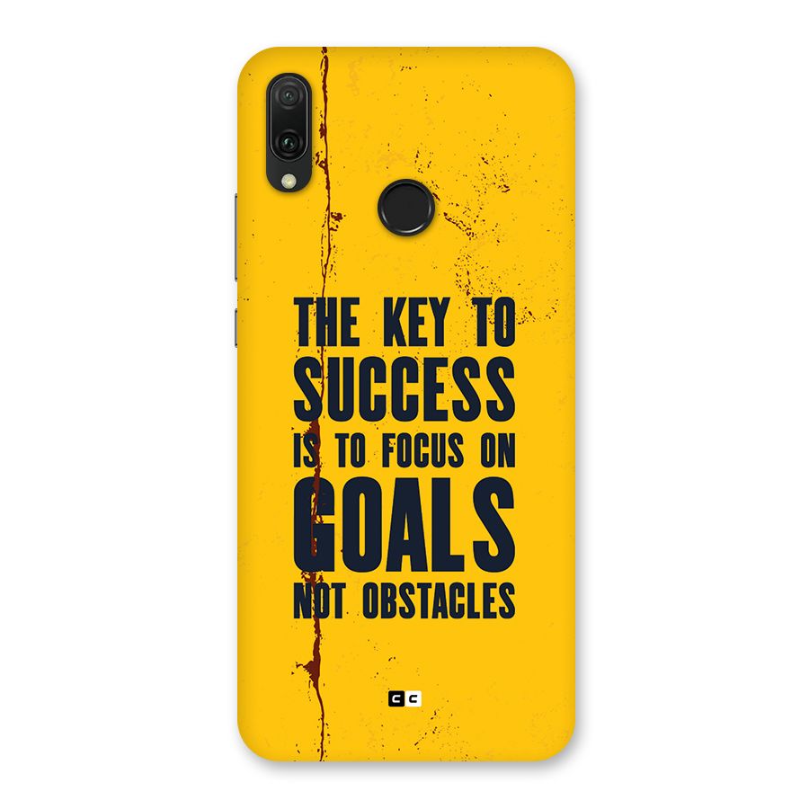 Goals Not Obstacles Back Case for Huawei Y9 (2019)