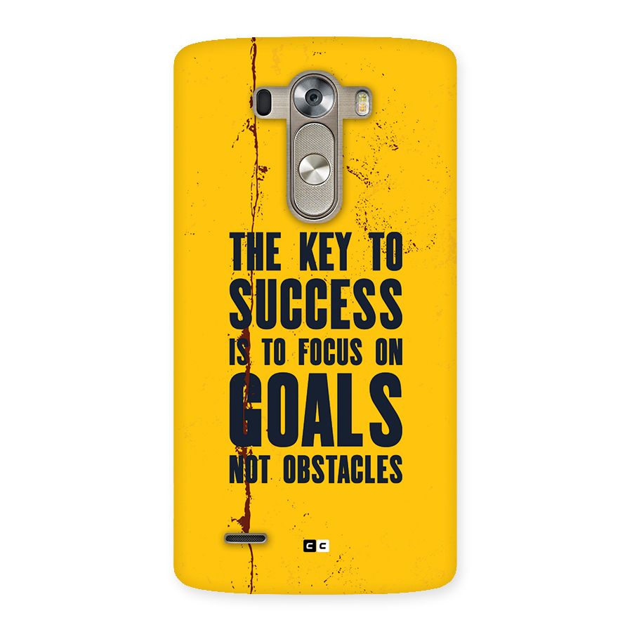 Goals Not Obstacles Back Case for LG G3