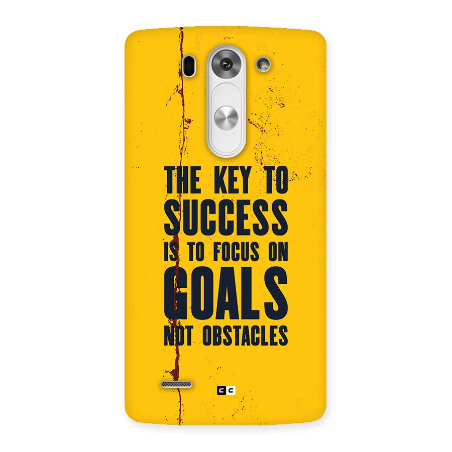 Goals Not Obstacles Back Case for LG G3 Mini