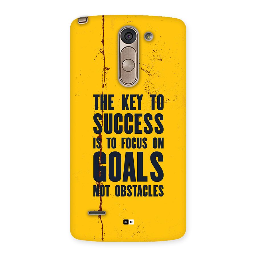 Goals Not Obstacles Back Case for LG G3 Stylus