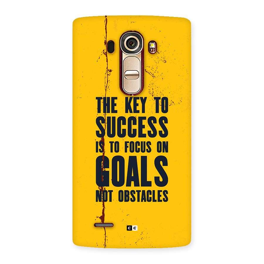 Goals Not Obstacles Back Case for LG G4