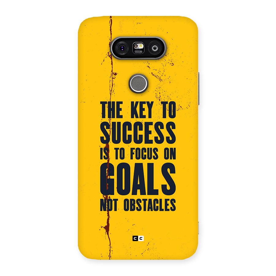 Goals Not Obstacles Back Case for LG G5