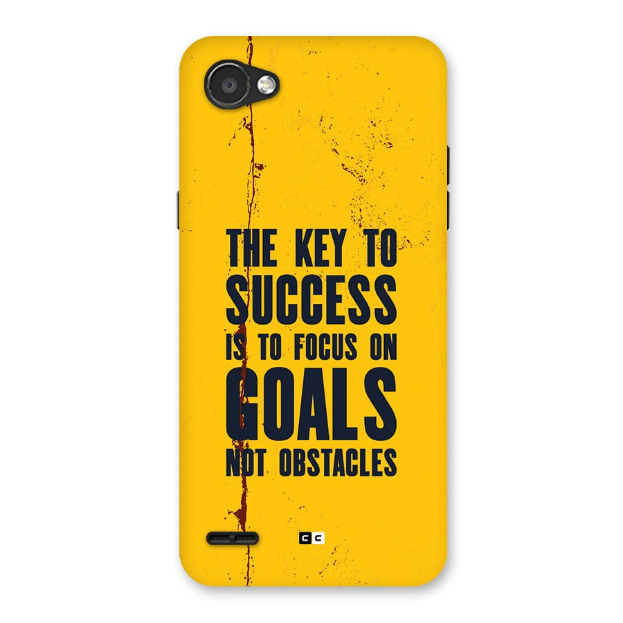 Goals Not Obstacles Back Case for LG Q6