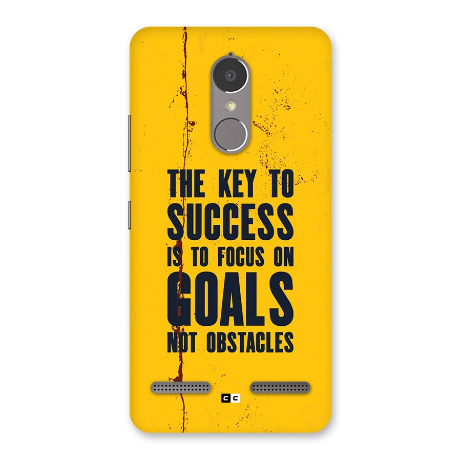 Goals Not Obstacles Back Case for Lenovo K6