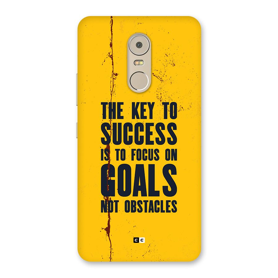 Goals Not Obstacles Back Case for Lenovo K6 Note