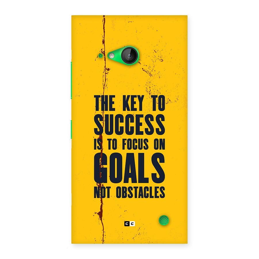Goals Not Obstacles Back Case for Lumia 730