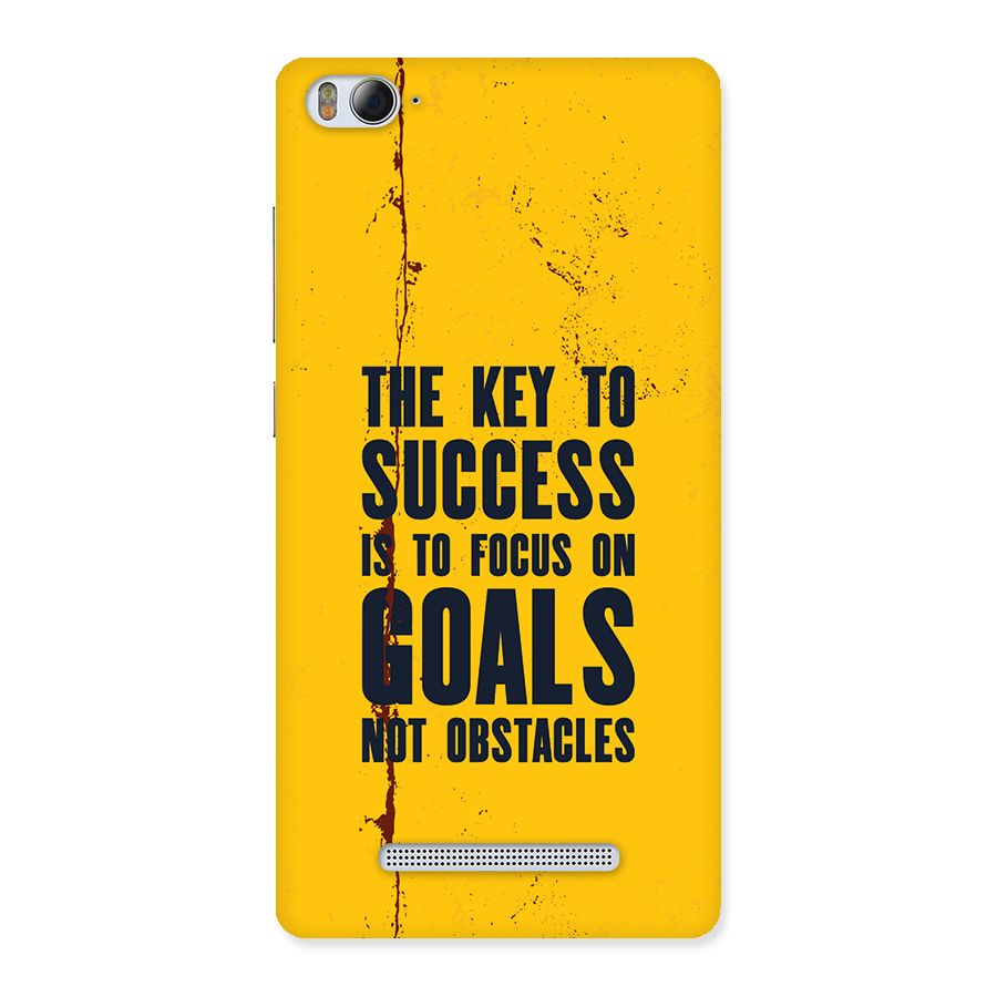Goals Not Obstacles Back Case for Mi4i
