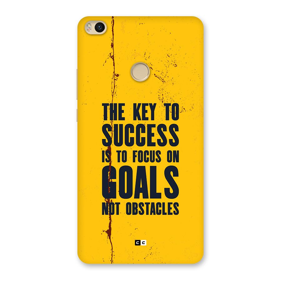 Goals Not Obstacles Back Case for Mi Max 2