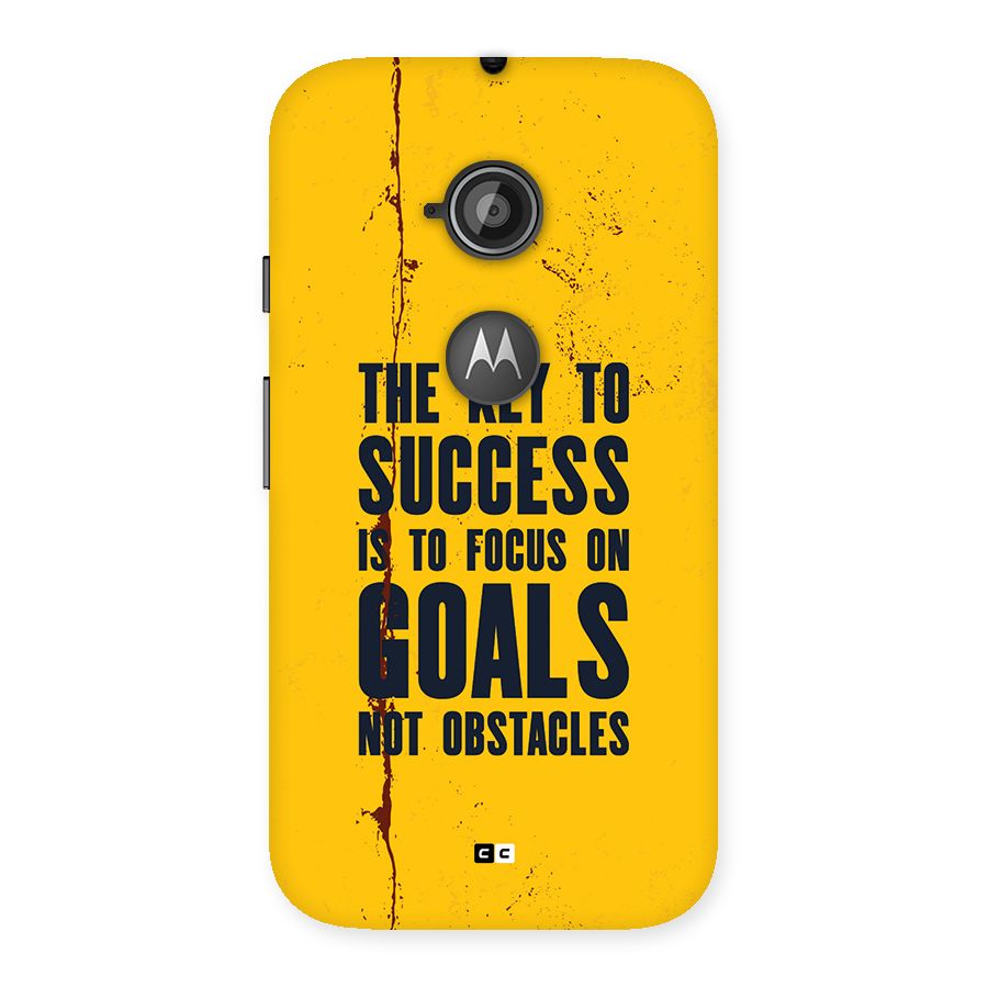 Goals Not Obstacles Back Case for Moto E 2nd Gen