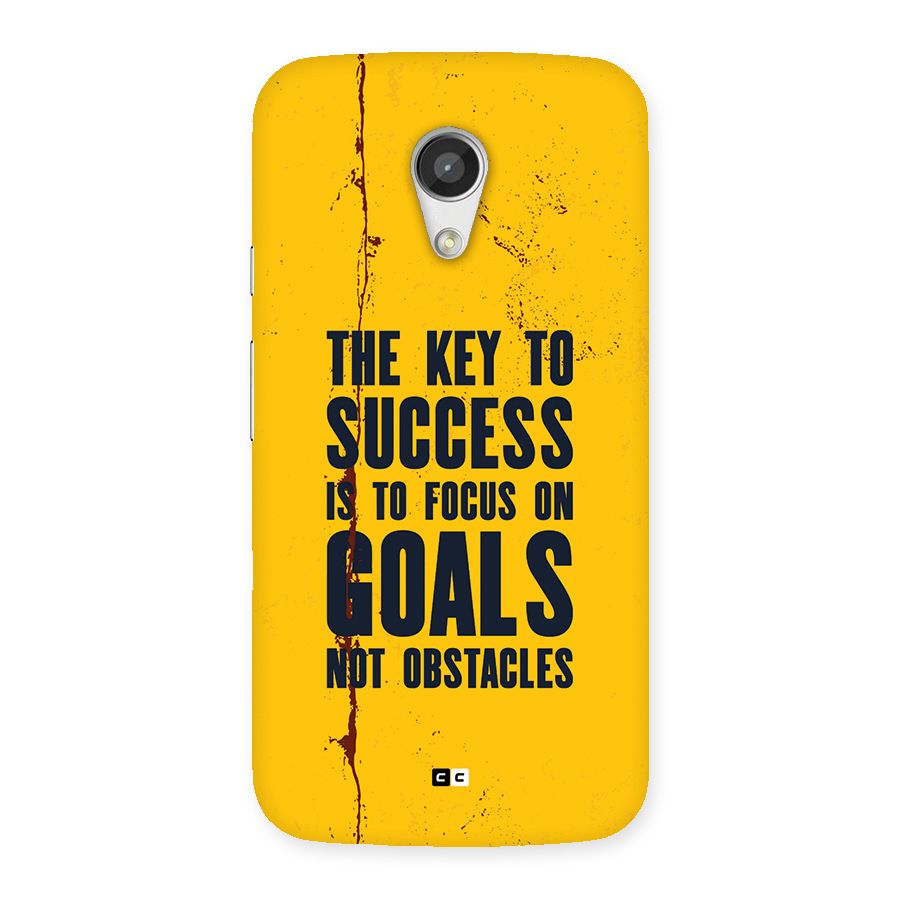 Goals Not Obstacles Back Case for Moto G 2nd Gen