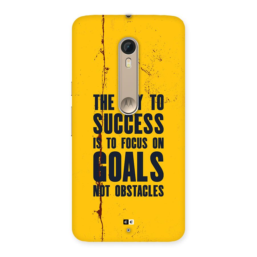 Goals Not Obstacles Back Case for Moto X Style
