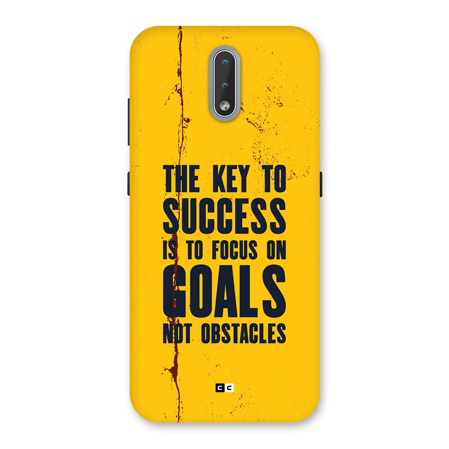 Goals Not Obstacles Back Case for Nokia 2.3