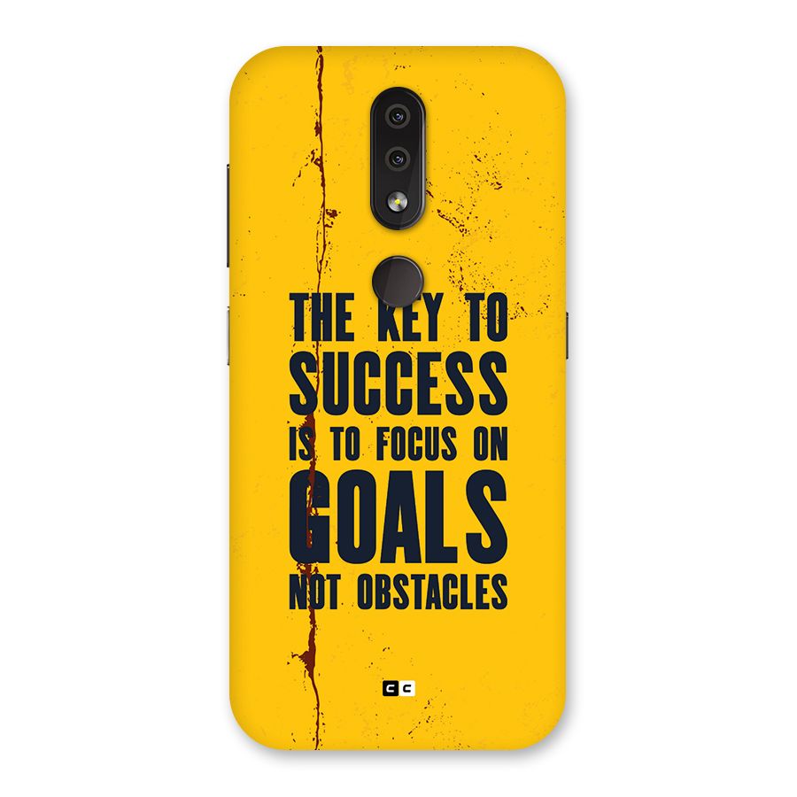 Goals Not Obstacles Back Case for Nokia 4.2