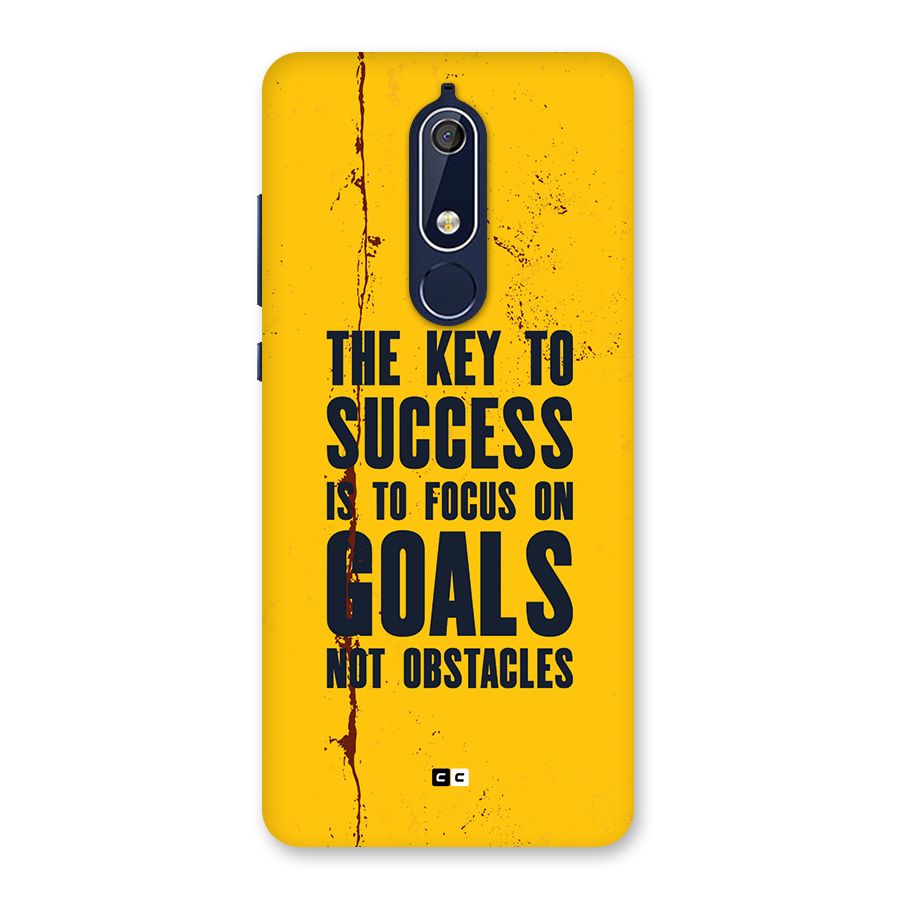 Goals Not Obstacles Back Case for Nokia 5.1