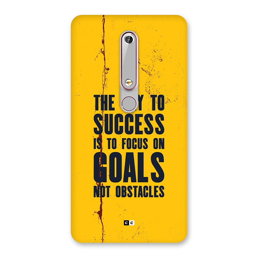 Goals Not Obstacles Back Case for Nokia 6.1