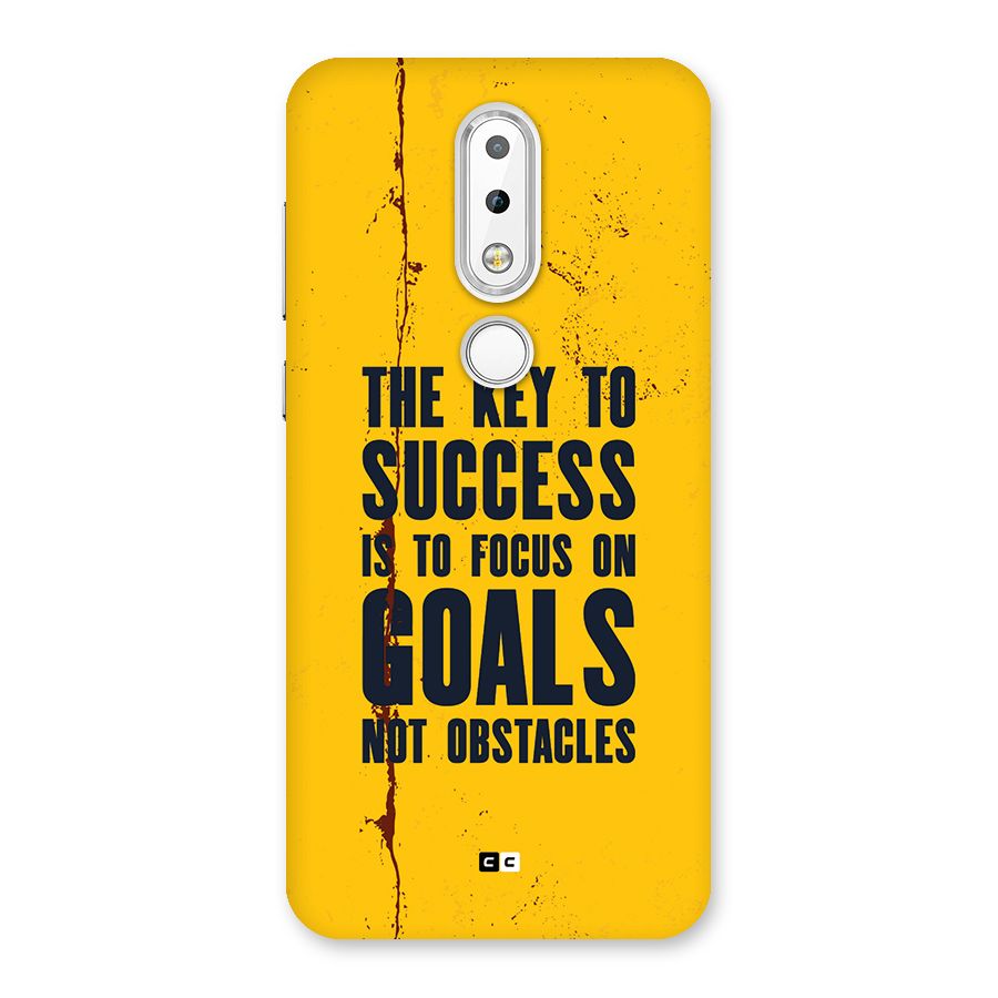 Goals Not Obstacles Back Case for Nokia 6.1 Plus