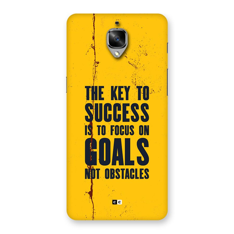Goals Not Obstacles Back Case for OnePlus 3T