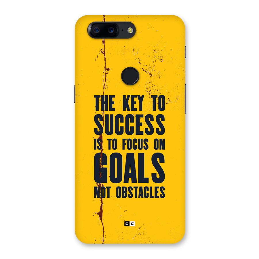 Goals Not Obstacles Back Case for OnePlus 5T