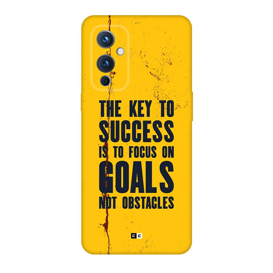 Goals Not Obstacles Back Case for OnePlus 9
