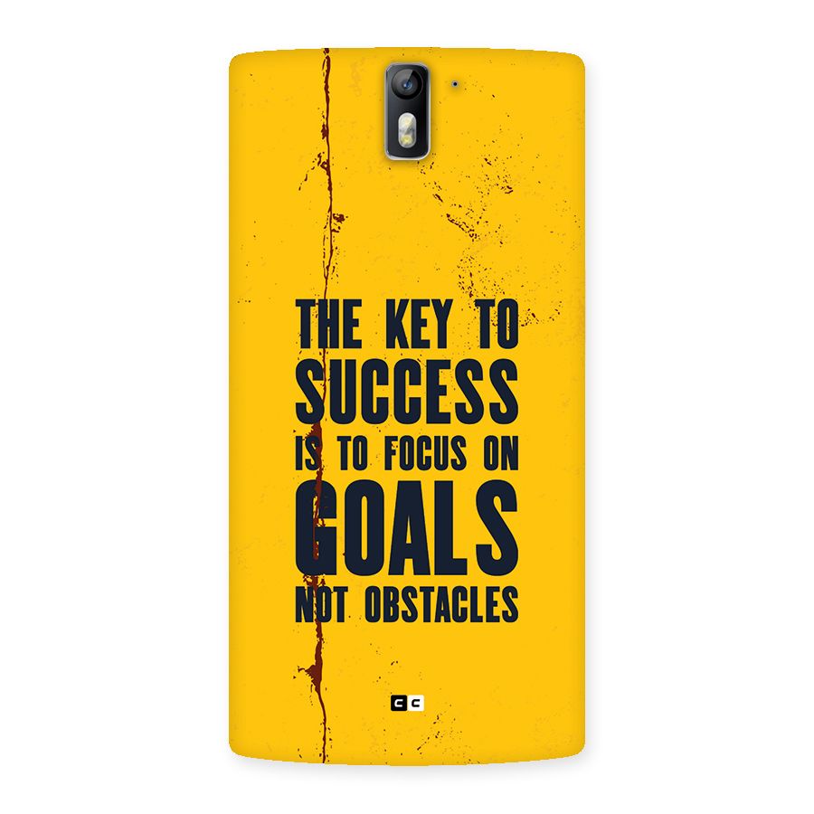 Goals Not Obstacles Back Case for OnePlus One