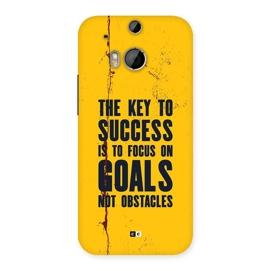 Goals Not Obstacles Back Case for One M8