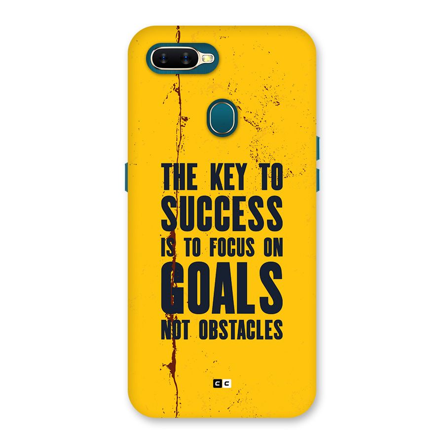 Goals Not Obstacles Back Case for Oppo A12s